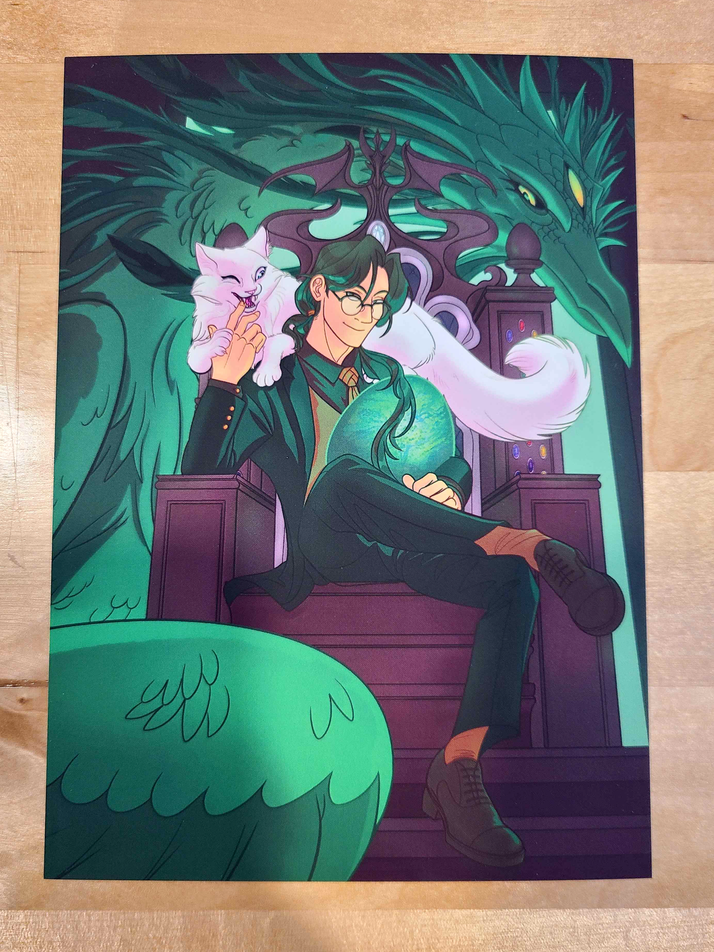Alpha Dragon's Cat (POSTCARD PRINT)