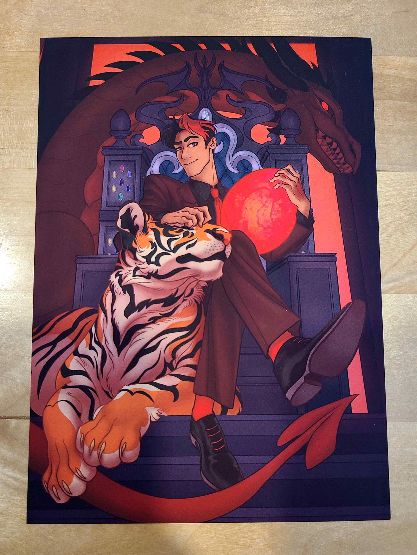 Alpha Dragon's Tiger (POSTCARD PRINT)